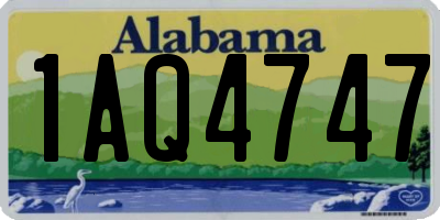 AL license plate 1AQ4747
