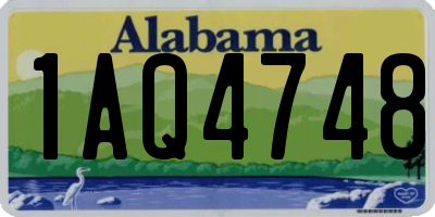 AL license plate 1AQ4748