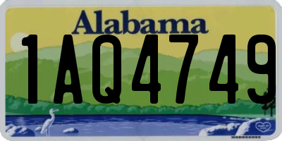 AL license plate 1AQ4749