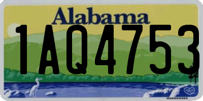 AL license plate 1AQ4753