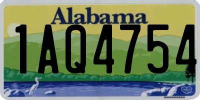 AL license plate 1AQ4754