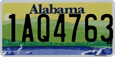 AL license plate 1AQ4763