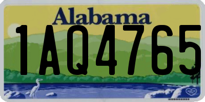 AL license plate 1AQ4765
