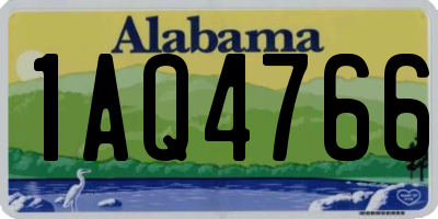AL license plate 1AQ4766