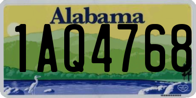 AL license plate 1AQ4768