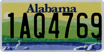 AL license plate 1AQ4769