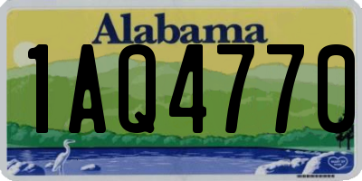 AL license plate 1AQ4770