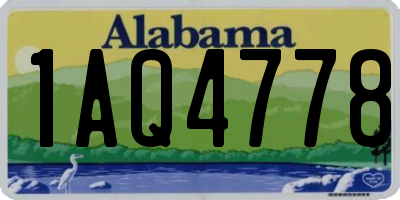AL license plate 1AQ4778