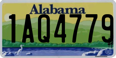 AL license plate 1AQ4779