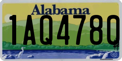 AL license plate 1AQ4780