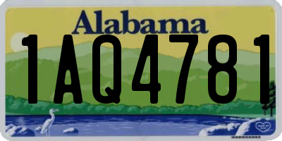 AL license plate 1AQ4781