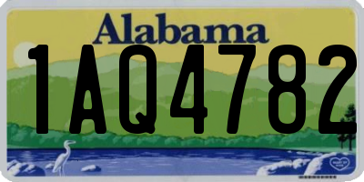 AL license plate 1AQ4782