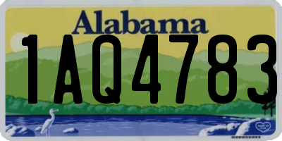 AL license plate 1AQ4783