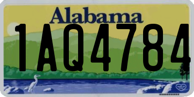 AL license plate 1AQ4784