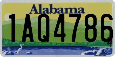 AL license plate 1AQ4786