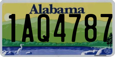 AL license plate 1AQ4787