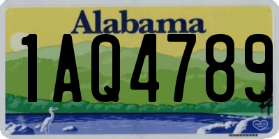 AL license plate 1AQ4789