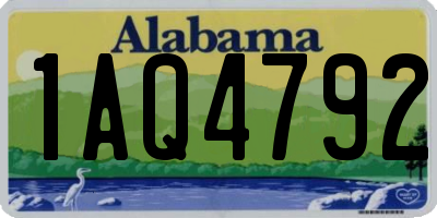 AL license plate 1AQ4792