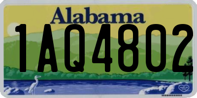 AL license plate 1AQ4802