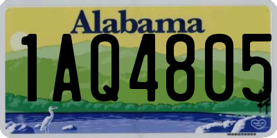 AL license plate 1AQ4805
