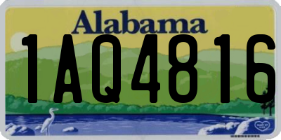 AL license plate 1AQ4816