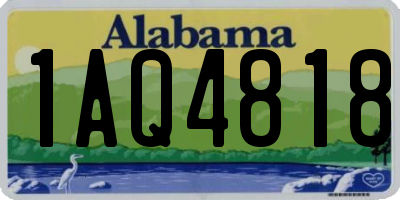 AL license plate 1AQ4818