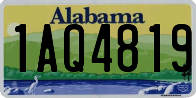 AL license plate 1AQ4819