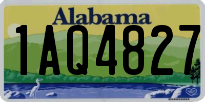AL license plate 1AQ4827