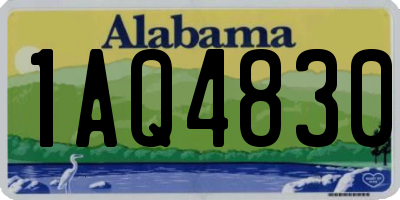 AL license plate 1AQ4830