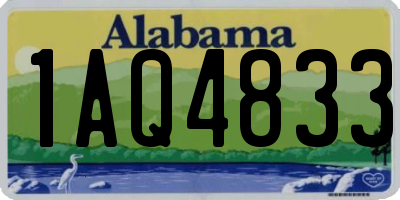 AL license plate 1AQ4833