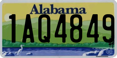 AL license plate 1AQ4849