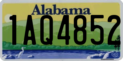 AL license plate 1AQ4852