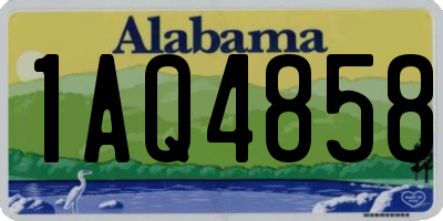 AL license plate 1AQ4858