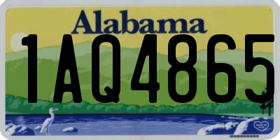 AL license plate 1AQ4865