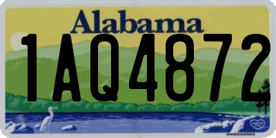 AL license plate 1AQ4872