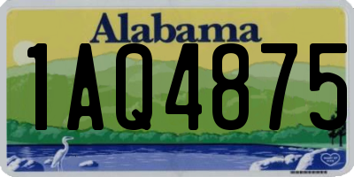 AL license plate 1AQ4875