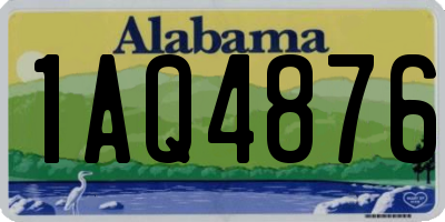 AL license plate 1AQ4876