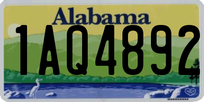 AL license plate 1AQ4892