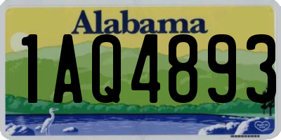 AL license plate 1AQ4893