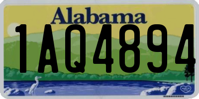 AL license plate 1AQ4894