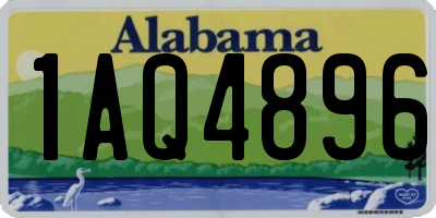 AL license plate 1AQ4896
