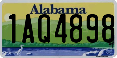AL license plate 1AQ4898