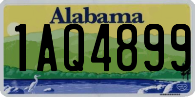 AL license plate 1AQ4899