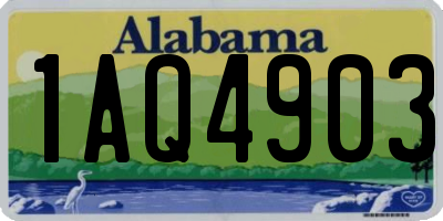 AL license plate 1AQ4903