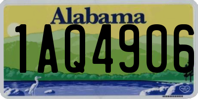 AL license plate 1AQ4906