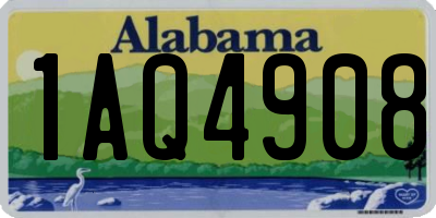 AL license plate 1AQ4908