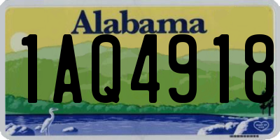 AL license plate 1AQ4918