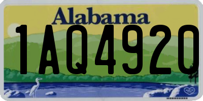 AL license plate 1AQ4920