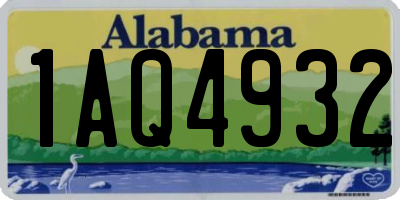 AL license plate 1AQ4932