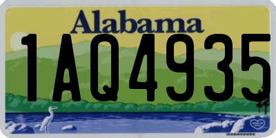 AL license plate 1AQ4935